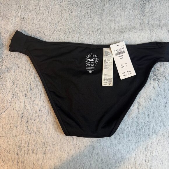Hollister Simple Bikini Bottom Women's Size M NWT Black - Picture 6 of 6